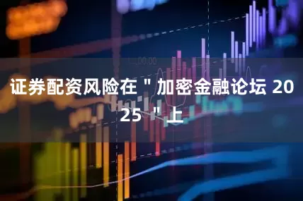 证券配资风险在＂加密金融论坛 2025 ＂上